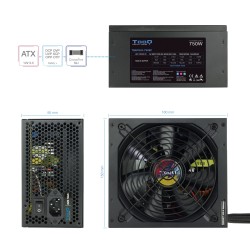 Alimentation ATX TooQ Apolo - 750W (Noir)