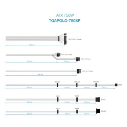 Alimentation ATX TooQ Apolo - 750W (Noir)