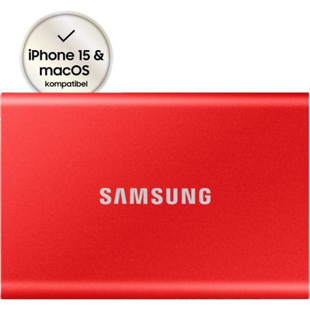 Disque SSD NVMe externe Samsung T7 - 2To  (Rouge)