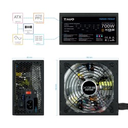 Alimentation ATX TooQ Xtreme Gaming Energy II - 700W (Noir)