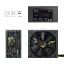 Alimentation ATX TooQ Apolo - 650W (Noir)