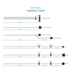 Alimentation ATX TooQ Apolo - 700W (Noir)