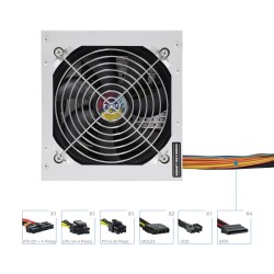 Alimentation ATX TooQ Apolo - 500W (Gris)