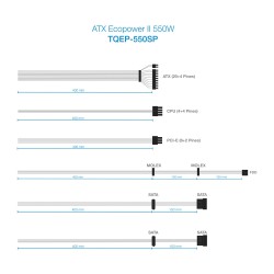 Alimentation ATX TooQ Ecopower II SP - 550W