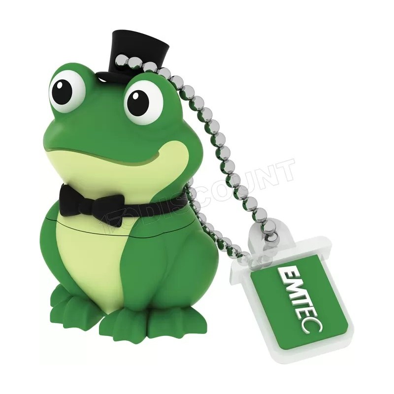 Clé USB 2.0 Emtec M339 Crooner Frog - 16Go (Vert)