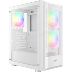 Boitier Moyen Tour ATX Gamdias Aura GC6 RGB avec panneau vitré (Blanc)