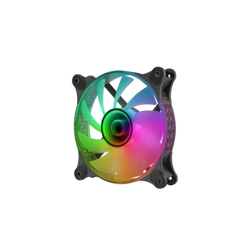 Ventilateur boitier Mars Gaming MF-3D RGB - 12cm (Noir)