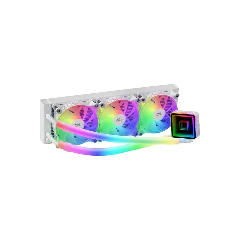 Kit Watercooling AIO Mars Gaming ML-Ultra RGB - 360mm (Blanc)