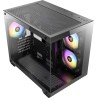 Boitier Mini Tour Micro-ATX Antec CX600M Wood RGB avec panneaux vitrés (Noir)