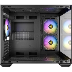 Boitier Mini Tour Micro-ATX Antec CX600M Wood RGB avec panneaux vitrés (Noir)