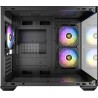 Boitier Mini Tour Micro-ATX Antec CX600M Wood RGB avec panneaux vitrés (Noir)