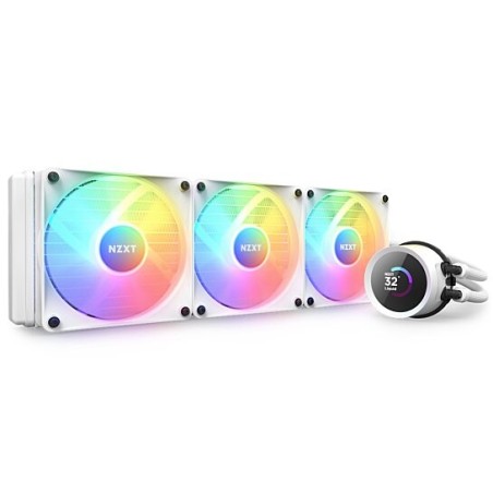 Kit Watercooling AIO NZXT Kraken RGB - 360mm (Blanc)