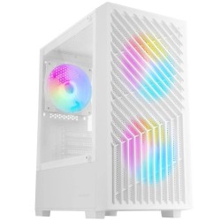 Boitier Mini Tour Micro ATX Mars Gaming MC-Vortex RGB avec panneau vitré (Blanc)