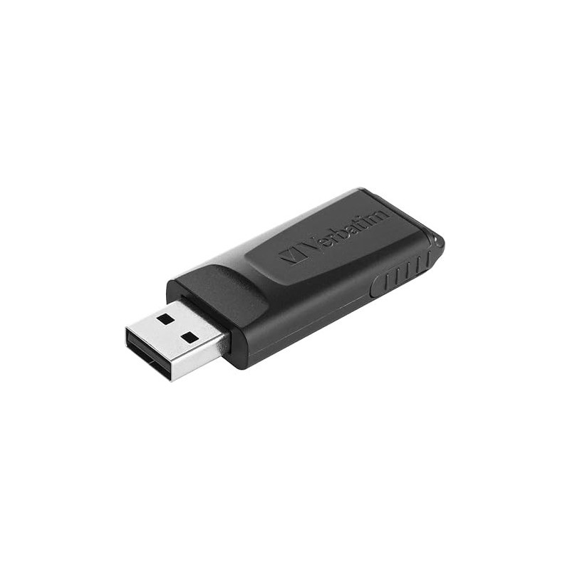 Clé USB 2.0 Verbatim Slider - 128Go (Noir)