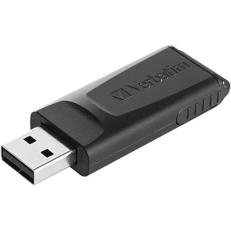 Clé USB 2.0 Verbatim Slider - 128Go (Noir)