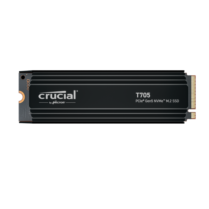 Disque SSD Crucial T705 1To avec dissipateur - NVMe M.2 Type 2280