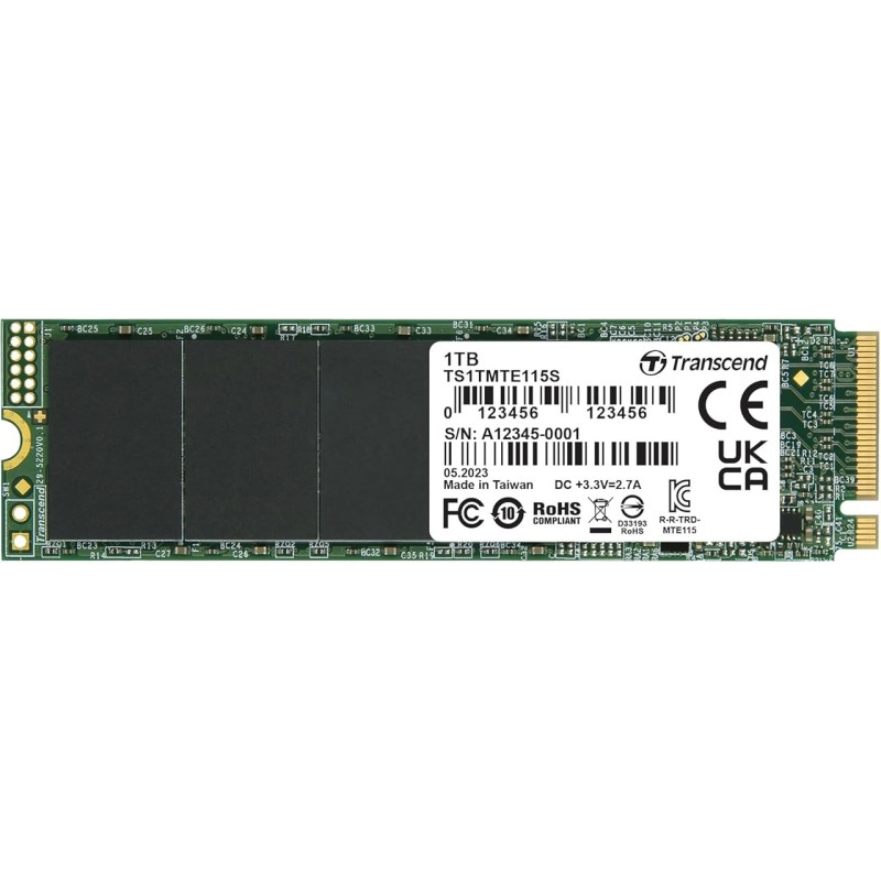 Disque SSD Transcend 115S 1To - M.2 NVMe Type 2280