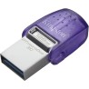 Clé USB-A/C 3.2 Kingston DataTraveler microDuo 3C - 128Go (Violet)