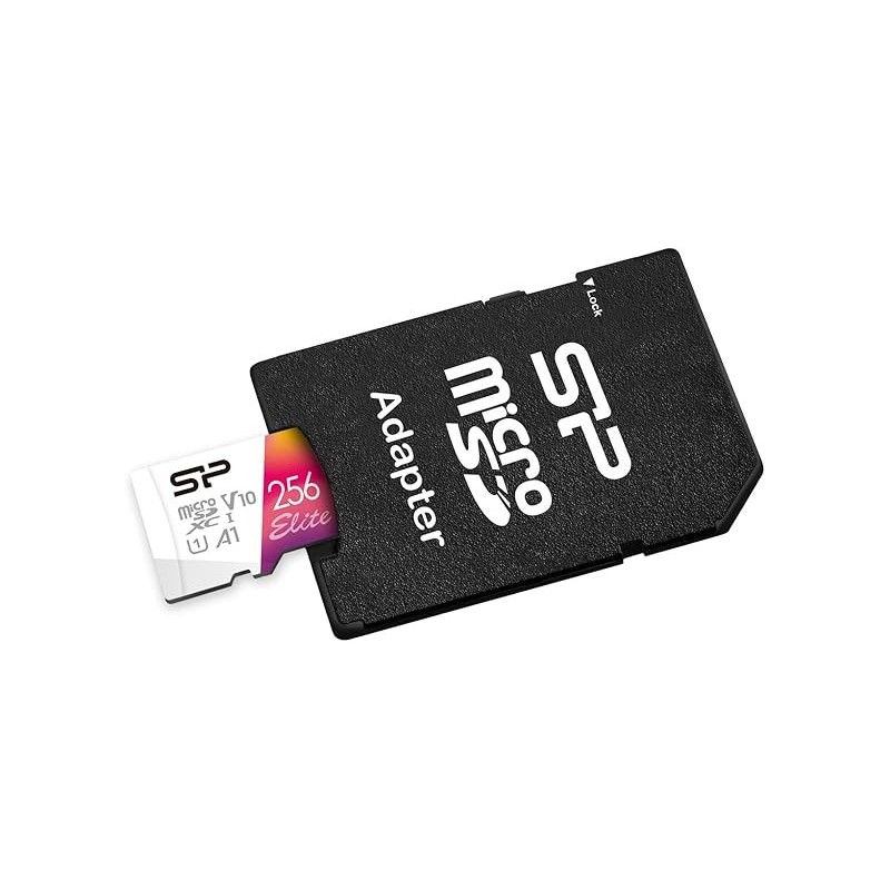 Carte mémoire Micro SD Silicon Power Elite - 256Go avec adaptateur