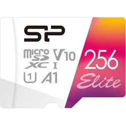 Carte mémoire Micro SD Silicon Power Elite - 256Go avec adaptateur