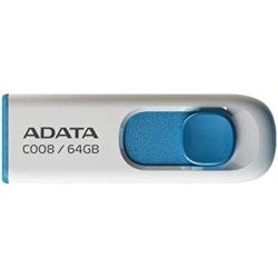 Clé USB 2.0 Adata C008 - 64Go (Blanc/Bleu)