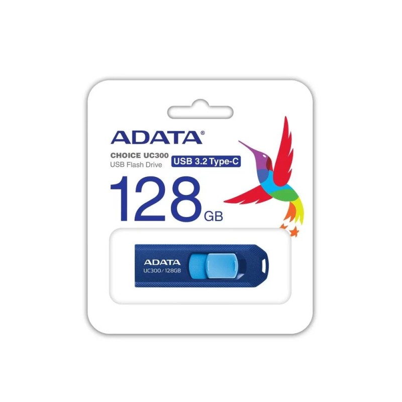 Clé USB-C 3.2 Adata UC300 - 128Go (Bleu)