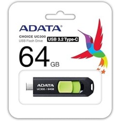 Clé USB-C 3.2 Adata UC300 - 64Go (Noir)