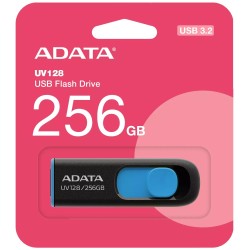 Clé USB 3.2 Adata UV128 - 256Go (Noir/Bleu)