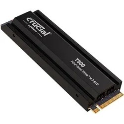 Disque SSD Crucial T500 2To  avec dissipateur - NVMe M.2 Type 2280