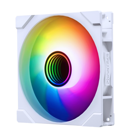 Ventilateur de boitier Phanteks M25 Gen2 Reverse RGB - 14cm (Blanc)