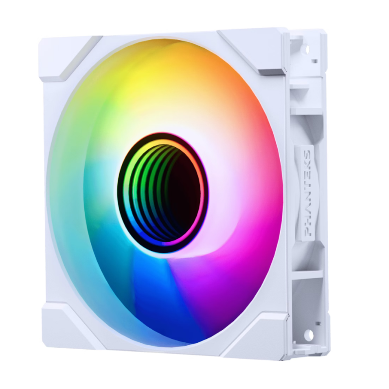 Ventilateur de boitier Phanteks M25 Gen2 Reverse RGB - 12cm (Blanc)