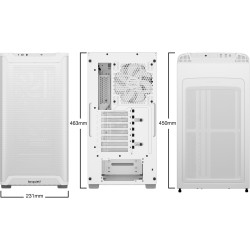 Boitier Moyen Tour ATX be quiet! Pure Base 501 AirFlow avec panneau vitré (Blanc)