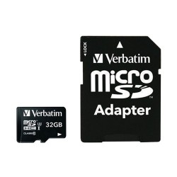 Carte mémoire Micro SD Verbatim Pro U3 - 32Go avec adaptateur