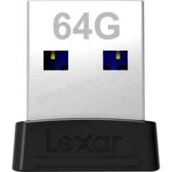 Clé USB 3.1 Lexar JumpDrive S47 - 64Go (Noir)