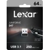 Clé USB 3.1 Lexar JumpDrive S47 - 64Go (Noir)