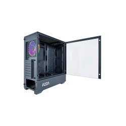 Boitier Moyen Tour ATX Azza Apollo RGB avec panneau vitré (Noir/Gris)