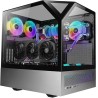 Boitier Cube E-ATX Sanctum RGB avec panneaux vitrés (Noir/Gris)