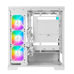 Boitier Moyen Tour ATX Azza Guardian RGB avec panneau vitré (Blanc)