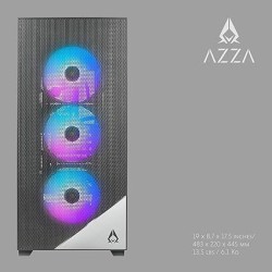 Boitier Moyen Tour ATX Azza Aero RGB (Noir)