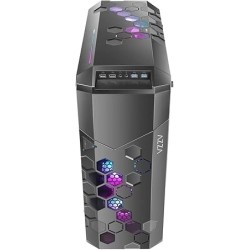 Boitier Moyen Tour E-ATX Azza Storm RGB avec panneau vitré (Noir)