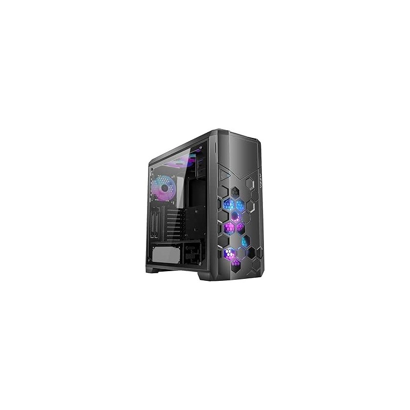 Boitier Moyen Tour E-ATX Azza Storm RGB avec panneau vitré (Noir)