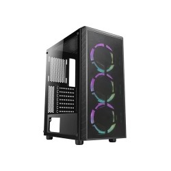 Boitier Moyen Tour ATX Azza Prime RGB avec panneau vitré (Noir)