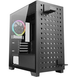 Boitier Mini Tour Micro ATX Azza Elise RGB avec panneau vitré (Noir)