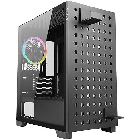 Boitier Mini Tour Micro ATX Azza Elise RGB avec panneau vitré (Noir)