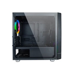 Boitier Mini Tour Micro ATX Azza Noir RGB avec panneau vitré (Noir)