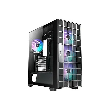 Boitier Moyen Tour ATX Azza Neo RGB avec panneau vitré (Noir)