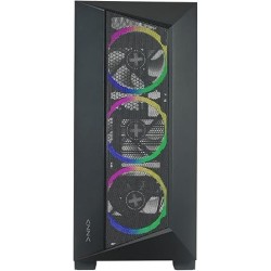 Boitier Moyen Tour ATX Azza Octane A RGB avec panneau vitré (Noir)