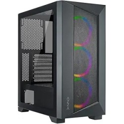 Boitier Moyen Tour ATX Azza Octane A RGB avec panneau vitré (Noir)