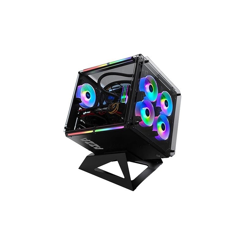 Boitier Cube ATX Azza Cube RGB avec panneaux vitrés (Noir)