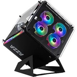 Boitier Cube ATX Azza Cube RGB avec panneaux vitrés (Noir)